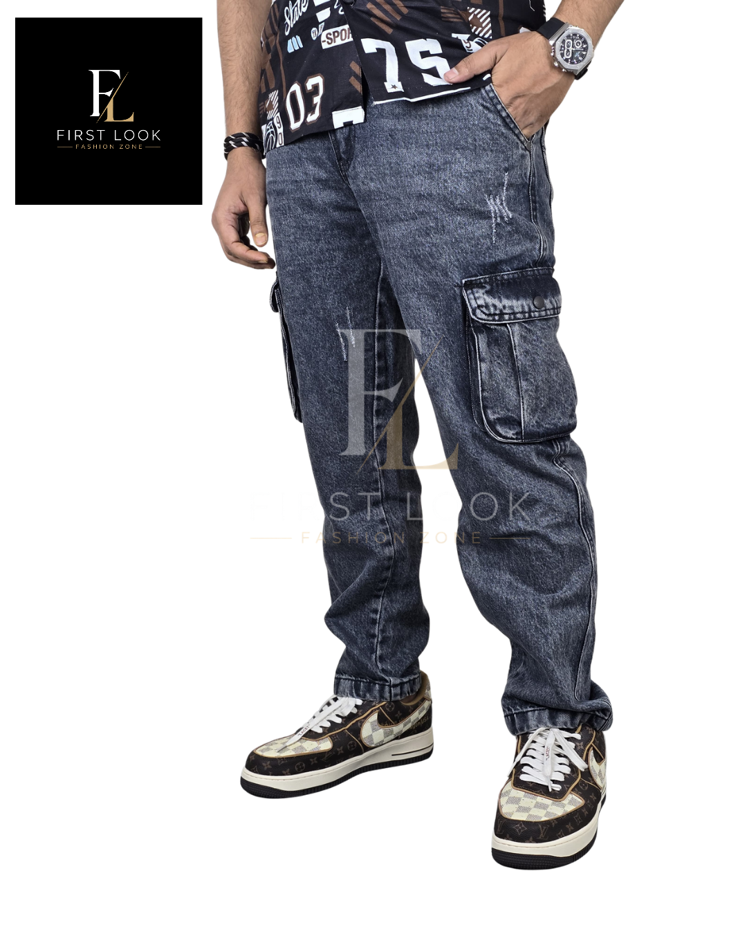 Premium Denim Cargo Pant for Men