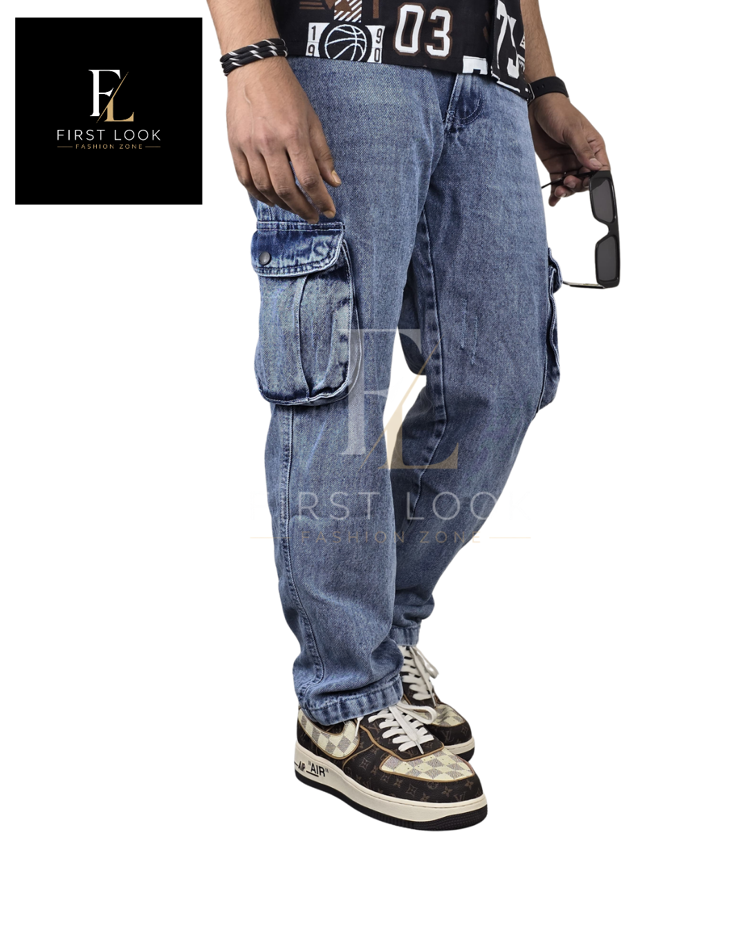 Premium Denim Cargo Pant for Men