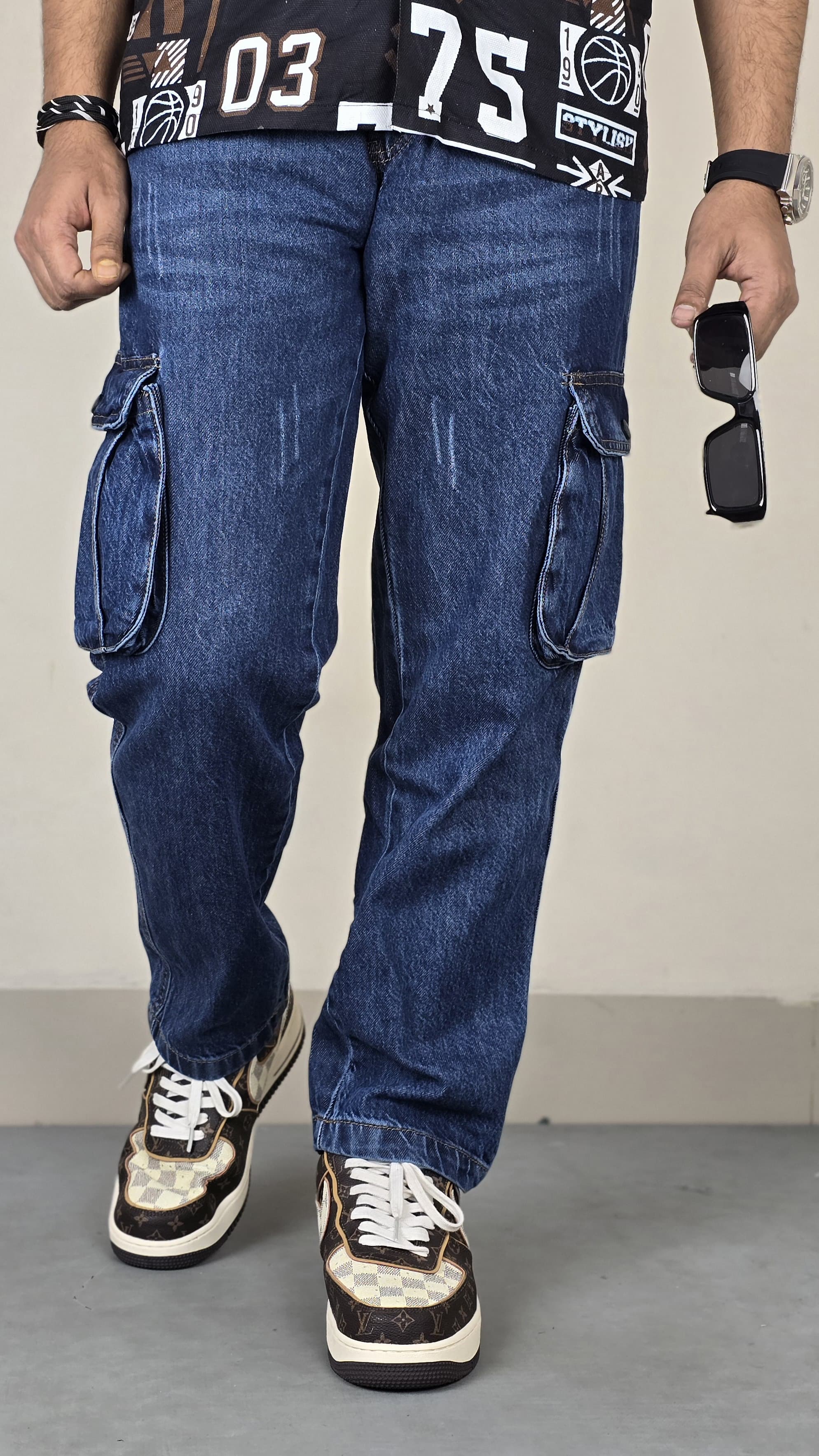 Premium Denim Cargo Pant for Men